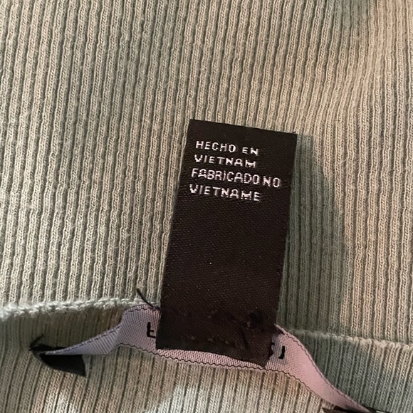 Forever 21 * ribbed green crop top * long sleeve * size small - Picture 8 of 15